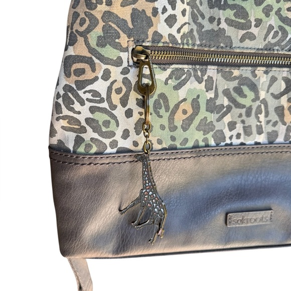 Sakroots Artist Circle Multicolor Leopard Print Shoulder/Tote Bag - Picture 2 of 4